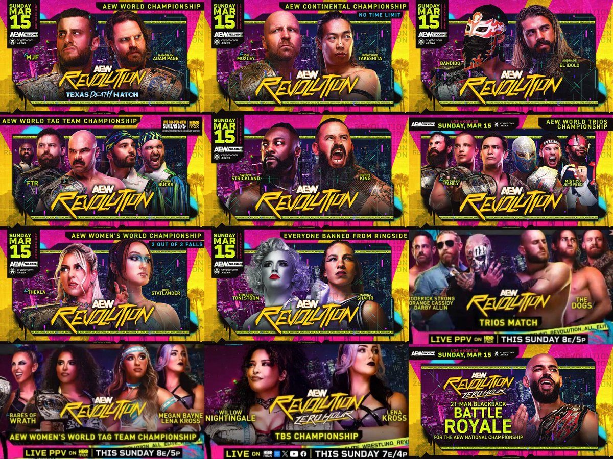 Seeing so many people have to start over so let’s connect with other AEW fans!!!! 

- RT this tweet

- comment with which match you’re looking forward to for Revolution this weekend the most

- follow everyone that comments!!! 

🔥🔥🔥🔥🔥🔥