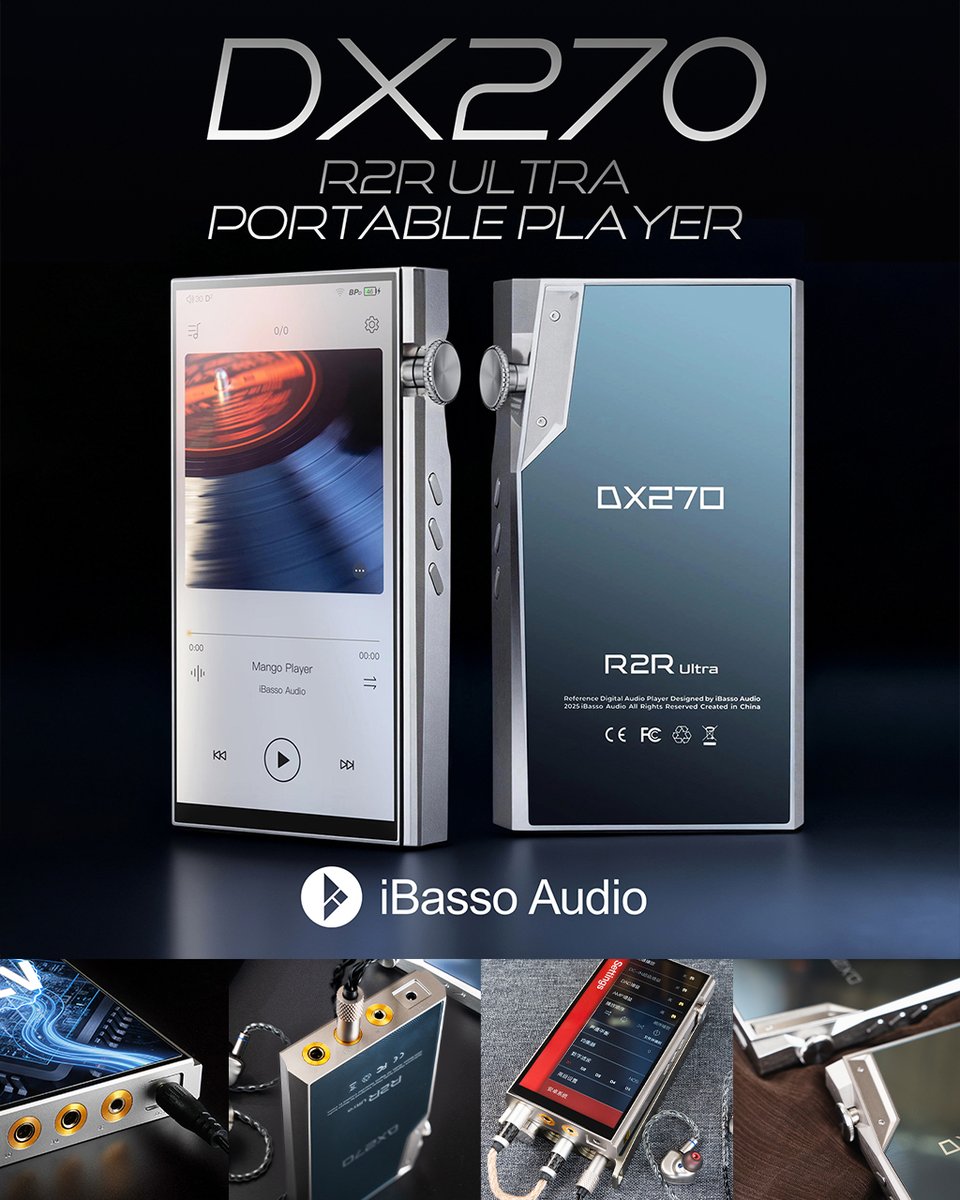 ◤新製品情報◢

◤DX270◢
≫R2R Ultraポータブルオーディオプレーヤー≪
≫完全新規開発R2Rハイブリッドデコード技術≪

✅予約開始日…2026年3月13日(金)
✅発売日…2026年3月20日(金)

空気を震わせるような、生命感あふれるサウンドを――

詳細は下記リンクより #iBasso
musinltd.com/News/1316.html
