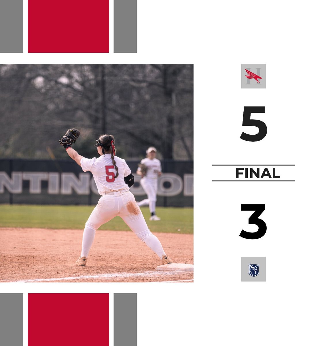 HCHawksSports's tweet photo. Softball knocks off #5 Berry in the first game of their double-header!

#hawkem https://t.co/wQMptdv1ym