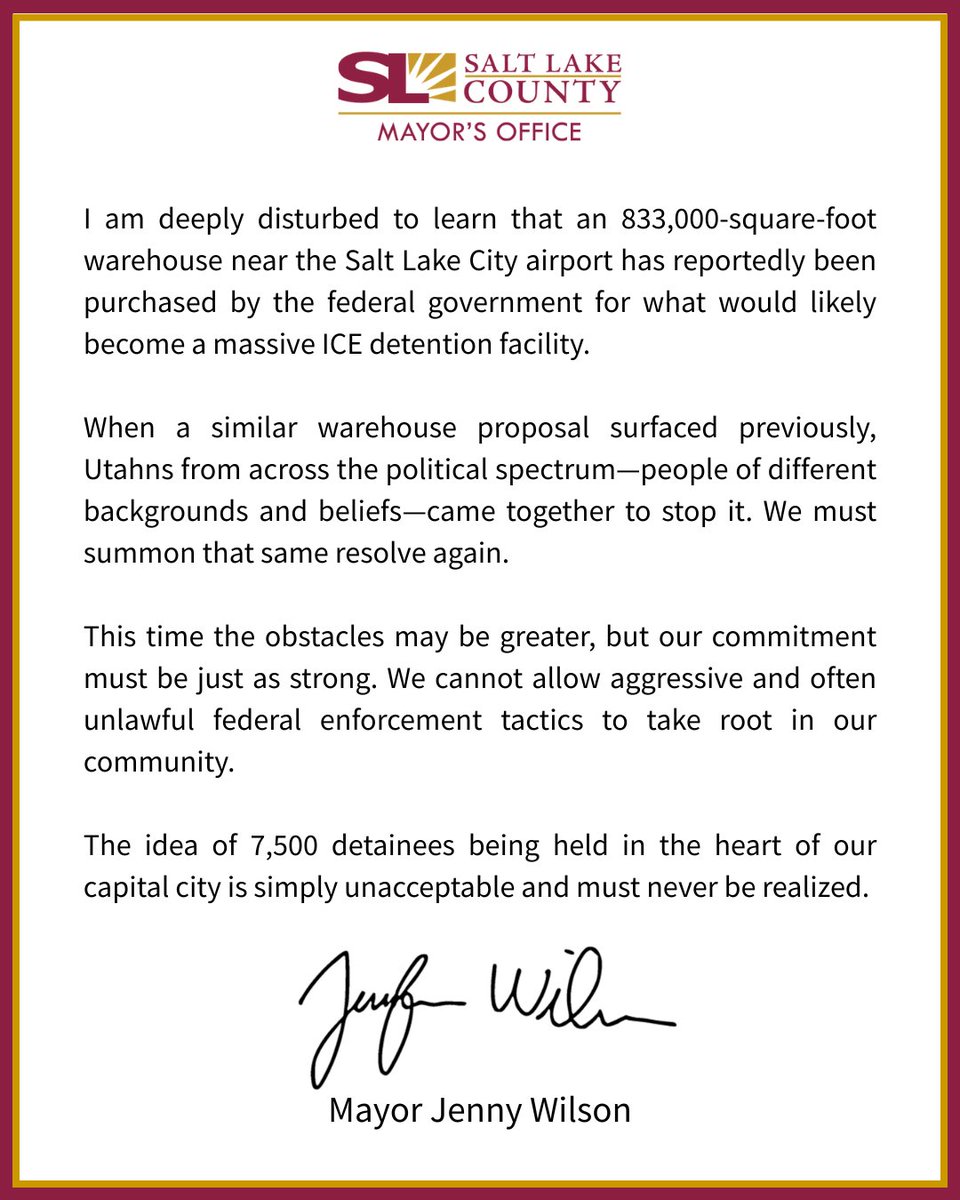 Mayor Jenny Wilson tweet media