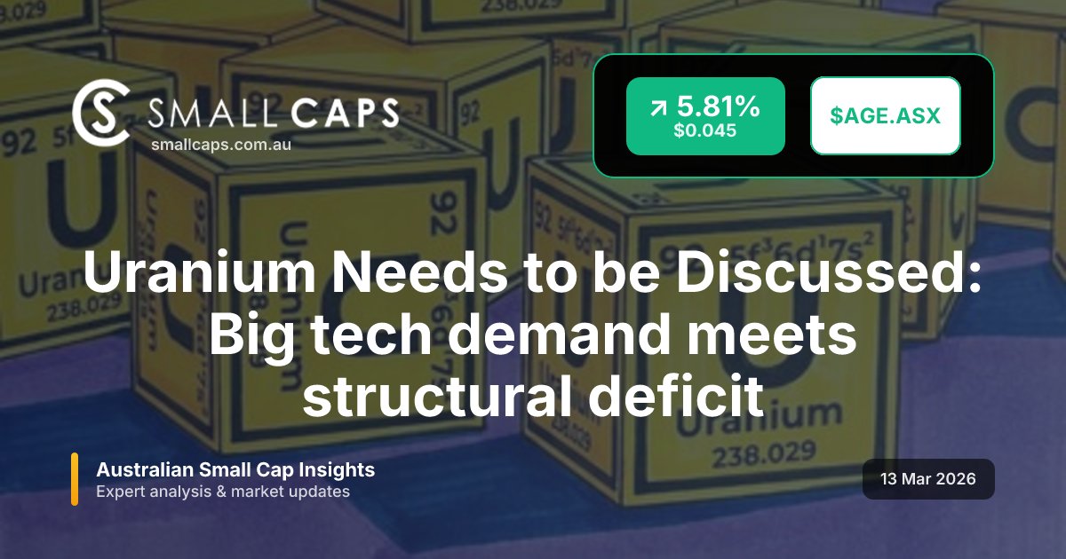 SmallCapsASX's tweet image. Uranium Needs to be Discussed: Big tech demand meets structural deficit

#ASX #SmallCaps #AGE

smallcaps.com.au/article/uraniu…