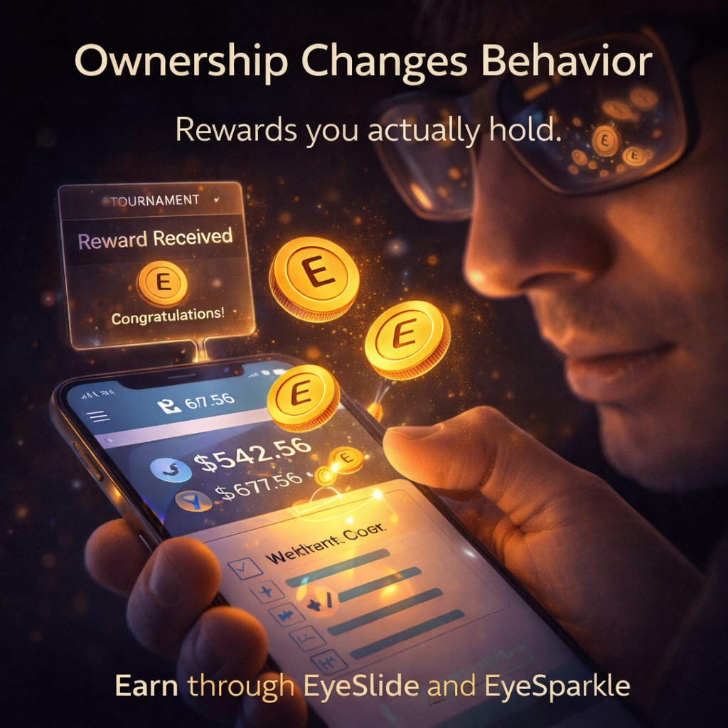 eyecoinHQ's tweet image. Why Token-Based Rewards Are Harder to Ignore

#EyeCoin #Vision #EyeHealth #EyeCare #Web3 #Optometry #Blockchain #PlayToEarn #P2E #GameFi 

People tend to value things more when they feel a sense of ownership. Psychologists often refer to this as the endowment effect. Once