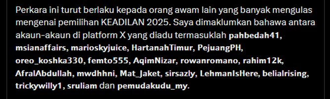 midirahim's tweet photo. The so called "promoting".

Orang lemah comprehension je will arrive to that conclusion. 

The twit not even singling the person out. Mentioned among other names. 

Dia punya mental gymnastics, kalah Farah Ann https://t.co/CYXAvNb7vV