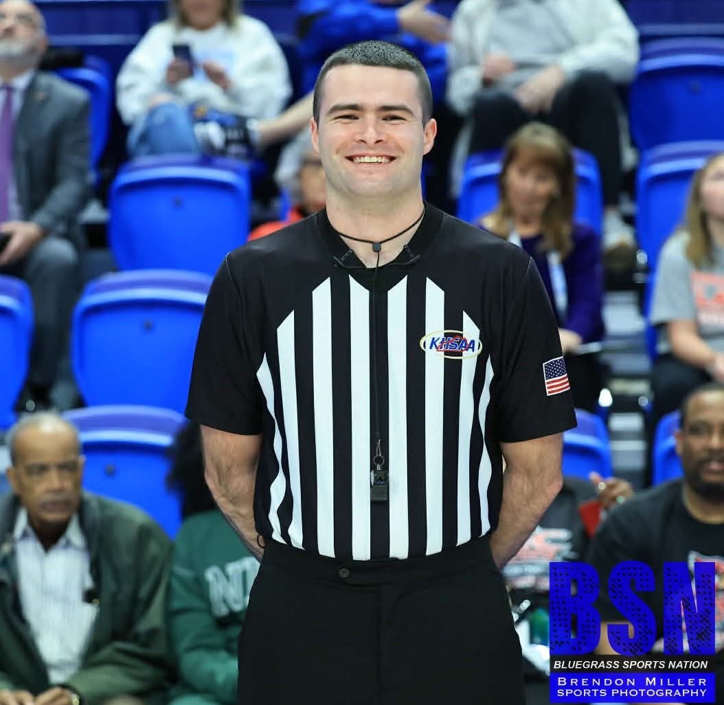 SUPER PROUD of former player and WCHS alum Jacob King for being selected as an official at the KHSAA Girls Sweet 16 this year.  He is calling tonight at Rupp Arena.  He was a hard-working player and has carried that work-ethic in to his officiating career. GO BLUE