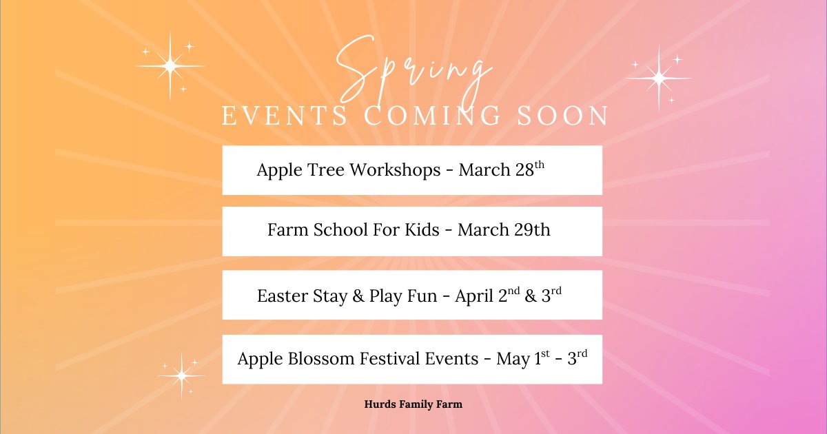 HurdsFamilyFarm's tweet photo. 🌟 Something NEW is Always Happening at the Farm! 🌟

👉 See upcoming events and plan your visit - link in our bio!

#ThingsToDoWithKids #HudsonValleyEvents #ILoveNY #ThingsToDoInTheHudsonValley #FamilyAdventures https://t.co/z4EJwhN19K
