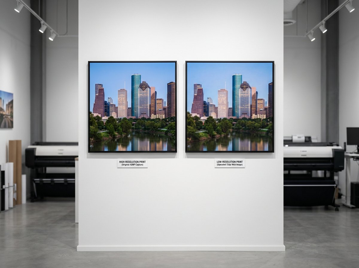 picworthcf's tweet photo. Upscaling enlarges an image but cannot recreate missing detail. Resolution determines how large a print can go.
#wideformatprinting, #printresolution, #customframinghouston https://t.co/vCTJJMHVdQ