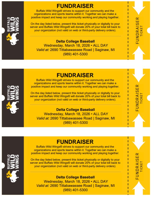 Delta College Baseball tweet media