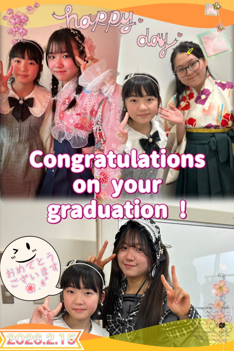 k_m_s_sistar's tweet photo. #KIDsFES48plus 
卒業回✌🎓✨🌸
そして、今日は中学卒業式の所が多いかな✨卒業生のみんな、おめでとう🎉㊗️🌸 https://t.co/FeaMGDqYZe