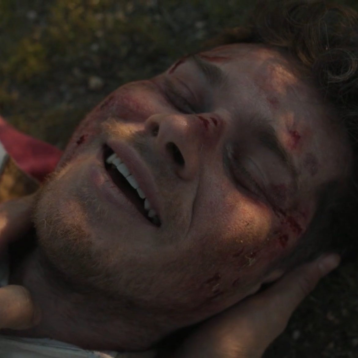 buckitallup's tweet photo. “you should see the other guy” 
“i am the other guy” 

MY BUDDIE 😭😭😭 https://t.co/1lUokUCs9l