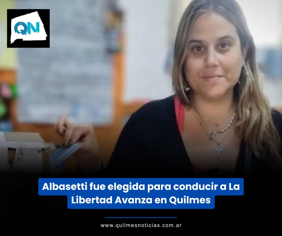 La decisión ratifica el liderazgo dela dirigente precursora en la construcción territorial de la fuerza libertaria en la ciudad desde 2022, cuando abrió el local político ubicado en Hipólito Yrigoyen 27

#Quilmes