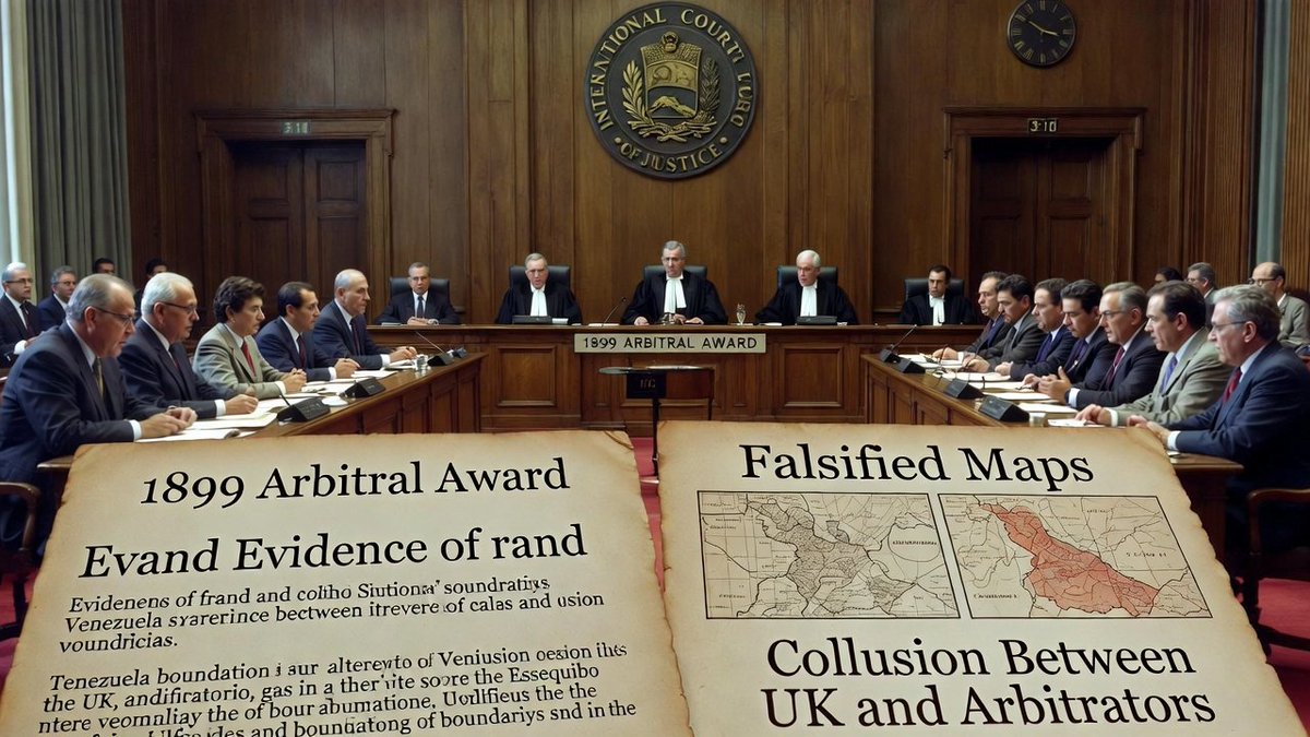 AntroCanal's tweet photo. Nuevamente, nuestro deber es responder a este absurdo comunicado del Gobierno de Guyana #12Mar 🧵(Importante Hilo):

1. Sobre la supuesta "autoridad legal" de Guyana basada en el Laudo Arbitral de 1899

El comunicado de Guyana afirma que la frontera terrestre se estableció definitivamente en 1899, otorgándole derechos sobre las aguas adyacentes al Esequibo, y que nada impide realizar estudios sísmicos o atraer inversores.

Respuesta: El Laudo Arbitral de 1899 es nulo e inválido debido a graves irregularidades y fraude probado. Documentos desclasificados en la década de 1960 revelaron colusión entre el Reino Unido y los árbitros (incluyendo comunicaciones impropias y mapas falsificados presentados por el Reino Unido), lo que invalidó el proceso arbitral. Venezuela no aceptó ni se benefició plenamente de este laudo; al contrario, lo cuestionó formalmente en 1962, argumentando que fue un "arreglo político" detrás de sus espaldas, sacrificando sus derechos legítimos. La Corte Internacional de Justicia (CIJ) confirmó en 2020 y 2023 su jurisdicción para examinar la validez del laudo, reconociendo la existencia de una controversia genuina. Por ende, Guyana no tiene autoridad legal para explotar recursos en áreas marítimas proyectadas desde un territorio en disputa, ya que el laudo no es definitivo ni vinculante.