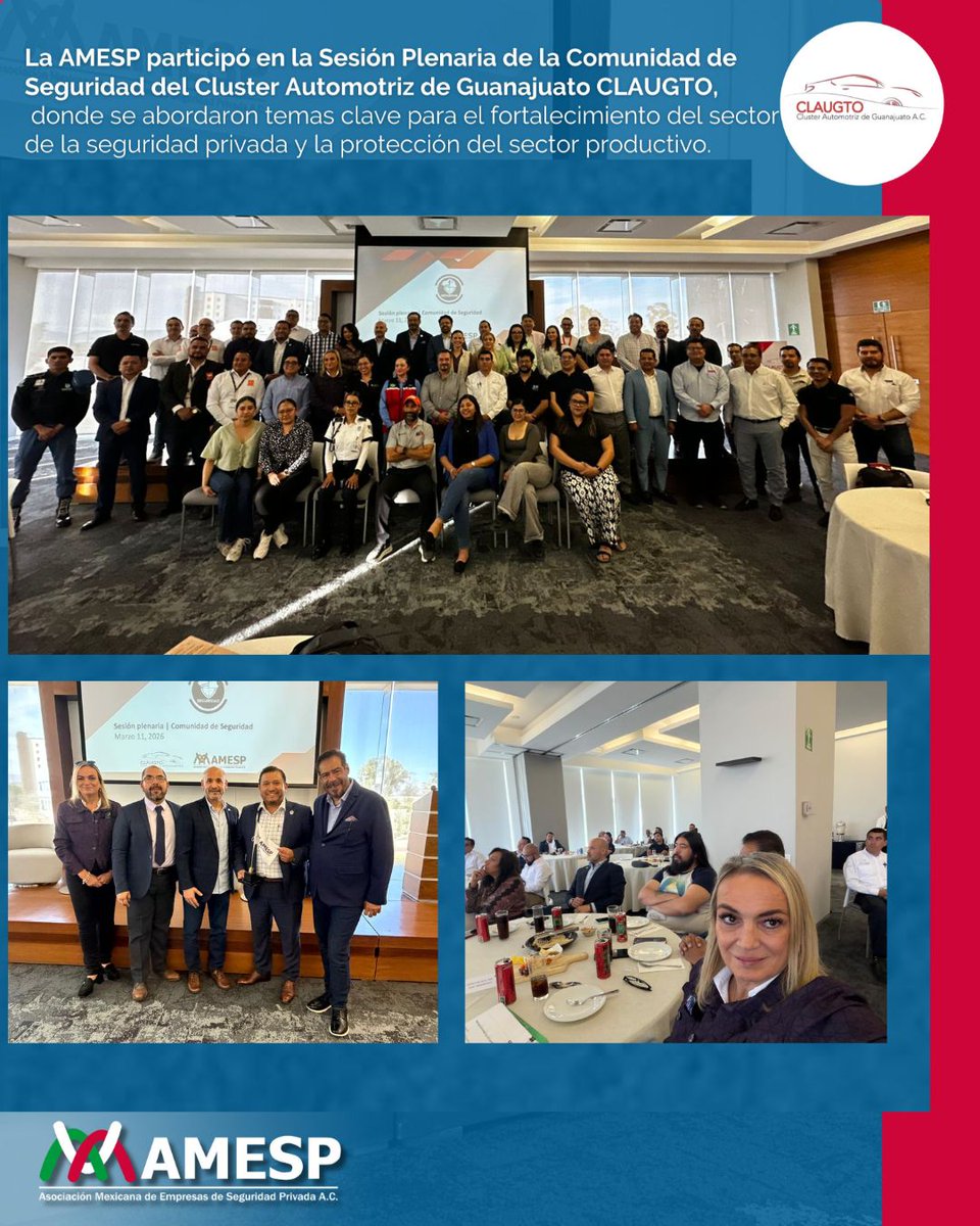 AMESP_oficial's tweet photo. Para la tercera jornada participamos en el Conversatorio: “Resiliencia y Continuidad: La Seguridad Privada como pilar de la seguridad patrimonial”
@servisegdaniel @lbarranon @vtorreslanda
#AMESP #SeguridadPrivada #CLAUGTO #Seguridad #Profesionalización #SeguridadPatrimonial https://t.co/kRG9lhspme