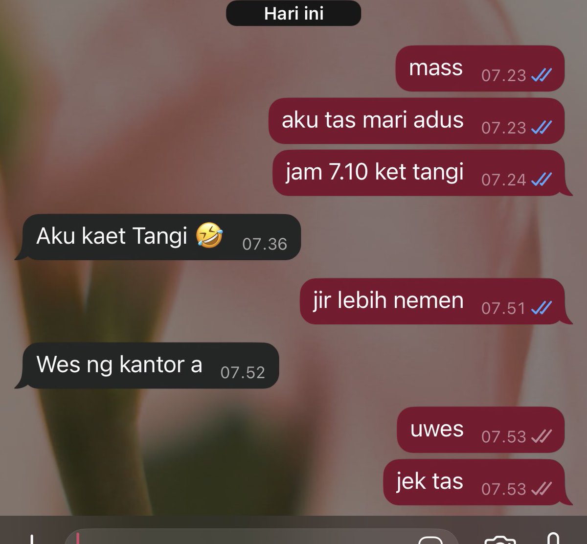 normal day di hari jumat, para gen z jam 8 baru nyampe padahal jam masuk 7.30