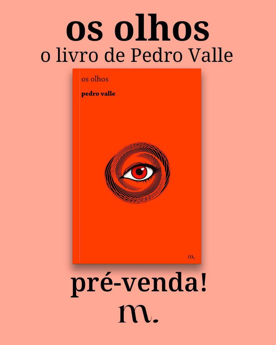 pdelvalleee's tweet photo. Está aberta a pré-venda de "Os Olhos", meu primeiro livro. 45 reais na promoção da editora. Garante logo o seu!
https://t.co/HOsUAPoRuM https://t.co/Yf99S4hWop