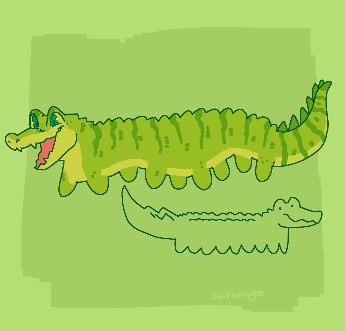 jaspering 🐊!! tweet media