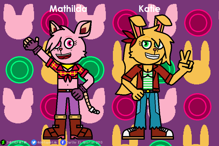 d4rthsp4rt4n's tweet photo. This is for @Jamo_ART by his birthday (yesterday)

They are Mathilda &amp; Katie in my HTF style

I hope you like how i got and Happy (late) birthday!! 😃🎁🎊🎉🎂

#mathilda #katie #fanart https://t.co/Da2b9qOZSc