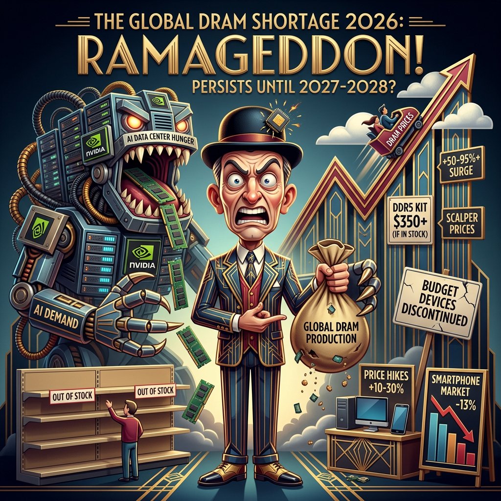smirkiebeast's tweet photo. RAMAGEDDON CRISIS OF 2026!  #RAM #Ramshortage #Dram #DRamShortage How long will this last? https://t.co/sr5WyeArgz