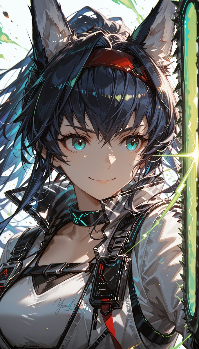 oneesan_aiart's tweet image. Blaze — fearless and fiery on the frontlines, her roaring chainsaw and unbreakable spirit tear through chaos without hesitation 🔥⚙️✨ #Blaze #Arknights #aiart