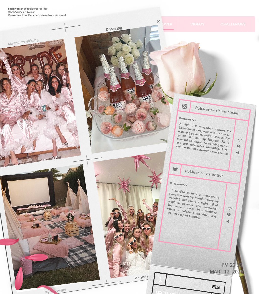 rosiessence's tweet photo. .१♡➛ 𝑅𝑜𝑠𝑖𝑒 ѵ𝖺𝗎𝗅𝗍 › Folder: O&A → ˖ ࣪ ‹ new post ˖͢ ʚ © My blog - #FromMissToMrs #BeforeTheRing
Para celebrar que me estaré casando el día de mañana decidí tener una noche de chicas con una pijamada totalmente especial! https://t.co/fUo5Q4Zz3b