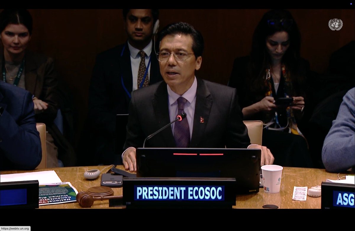 UN ECOSOC President tweet media