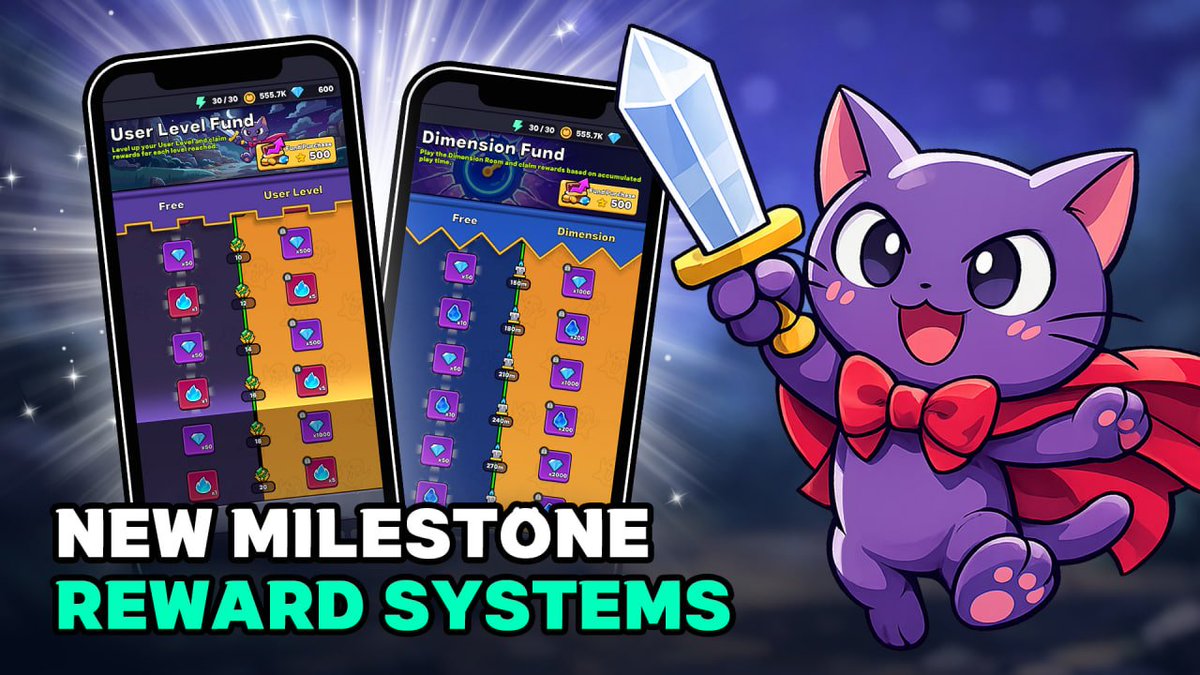 🚀 New Progression Systems for Rewards!

Two new milestone reward systems are being introduced.

⭐️ User Level Fund
A level-based milestone reward system that provides progression rewards as you level up.

Main rewards include:
• Diamonds
• Character Stones

⭐️ Dimension Room
