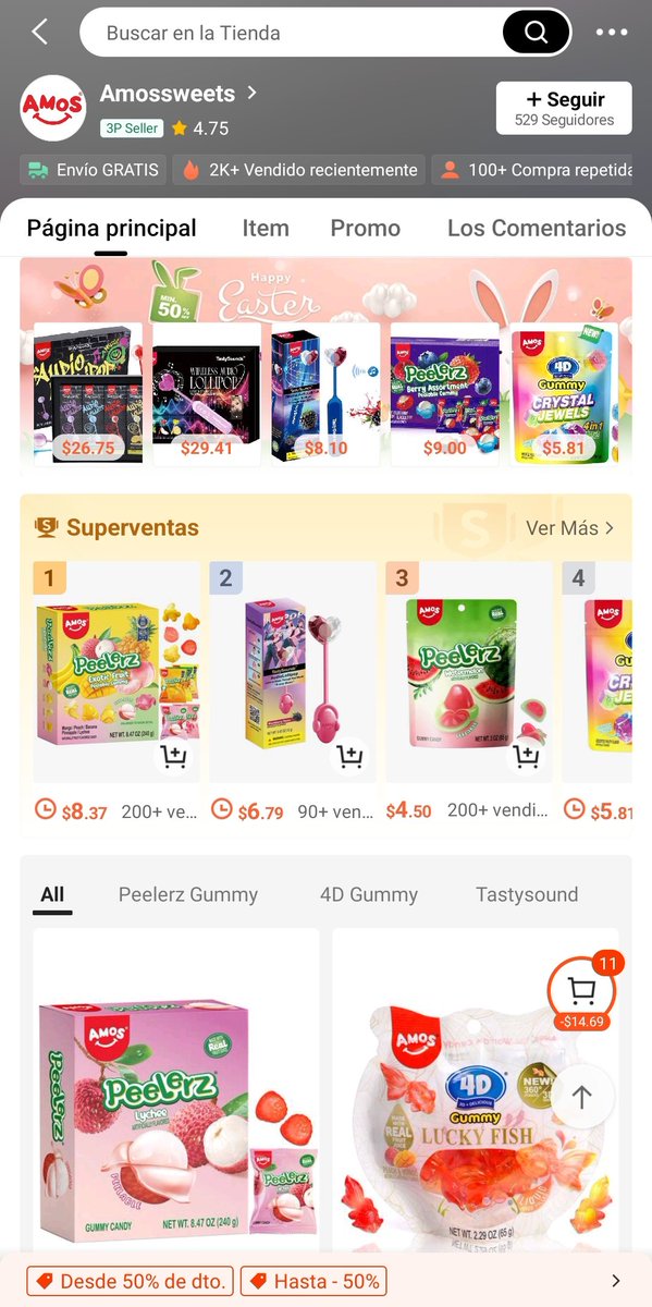 No sabía que shein venden dulces también china está a mil años luz