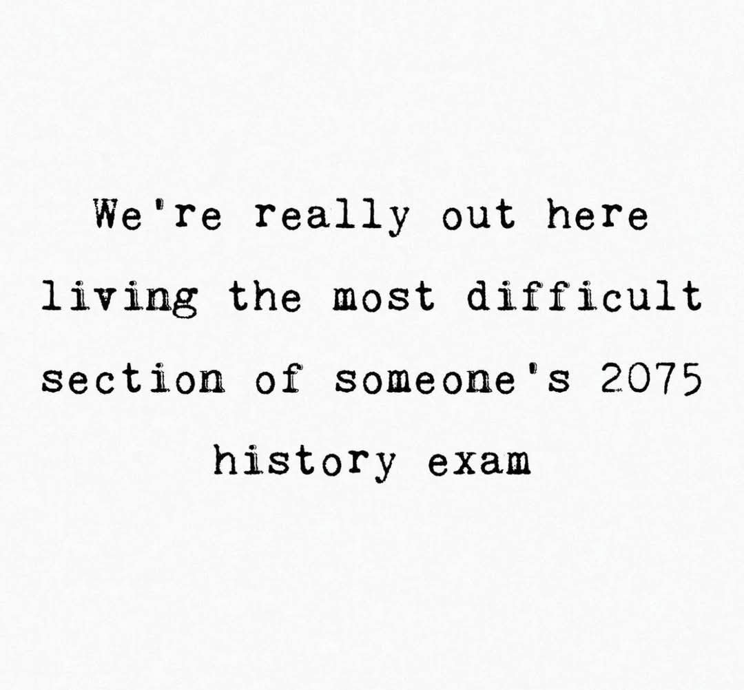 We're making history... 😅