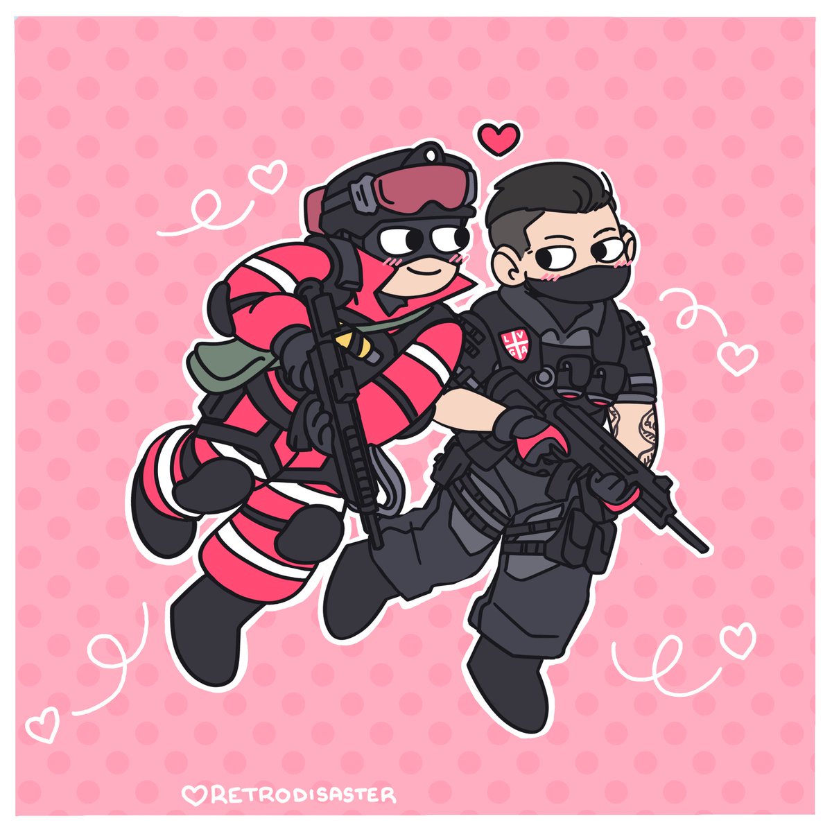 retrodisasterR6's tweet image. Commission for his-sins on tumblr, thank you for commissioning me! 
#r6s #commission