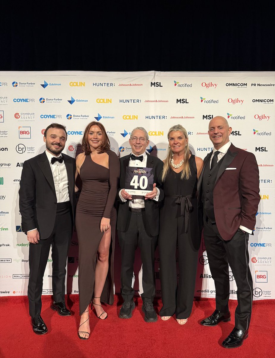 DSSimonMedia's tweet photo. Thank you #PRWeekAwardsUS for celebrating our 40th Anniversary (At least with our table number)! https://t.co/It4pJjiU1Z