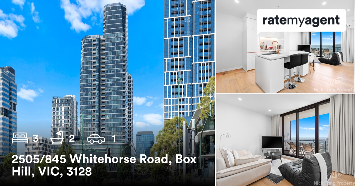 🛌 3 🛀 2 🚘 1
📍 2505/845 Whitehorse Road, Box Hill, VIC, 3128

My latest listing on #RateMyAgent.

rma.reviews/ai587bszklbn

...
#ratemyagent #realestate #Nick_Tang_Property_Pty_Ltd