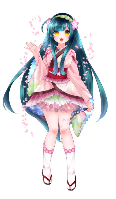 もうすぐ春ですねゞ(*ゝω・)ノそんなわけで桜ずん子(っ'∀`c) #もうすぐ春