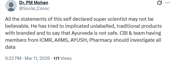 Good morning Mohanji. I presume you are either a Homeopath or Ayurveda practitioner and hence the insecurity. Which is why you are asking to shoot the messenger, instead of acting on the message. 

Whether traditional (classical), unlabelled or proprietary,  Ayurveda products are