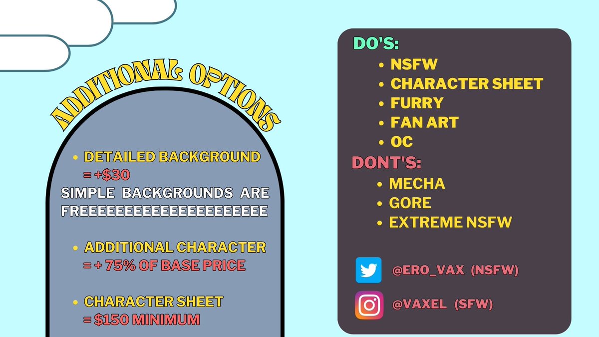 HEYA VAX HERE!!! Just letting yall know im currently opening an emergency commission to save up just in case my dog's emergency surgery pushes through. Please hit me up if you got questions or wanna chat huehue.

SHARING THIS WOULD BE A MASSIVE HELP