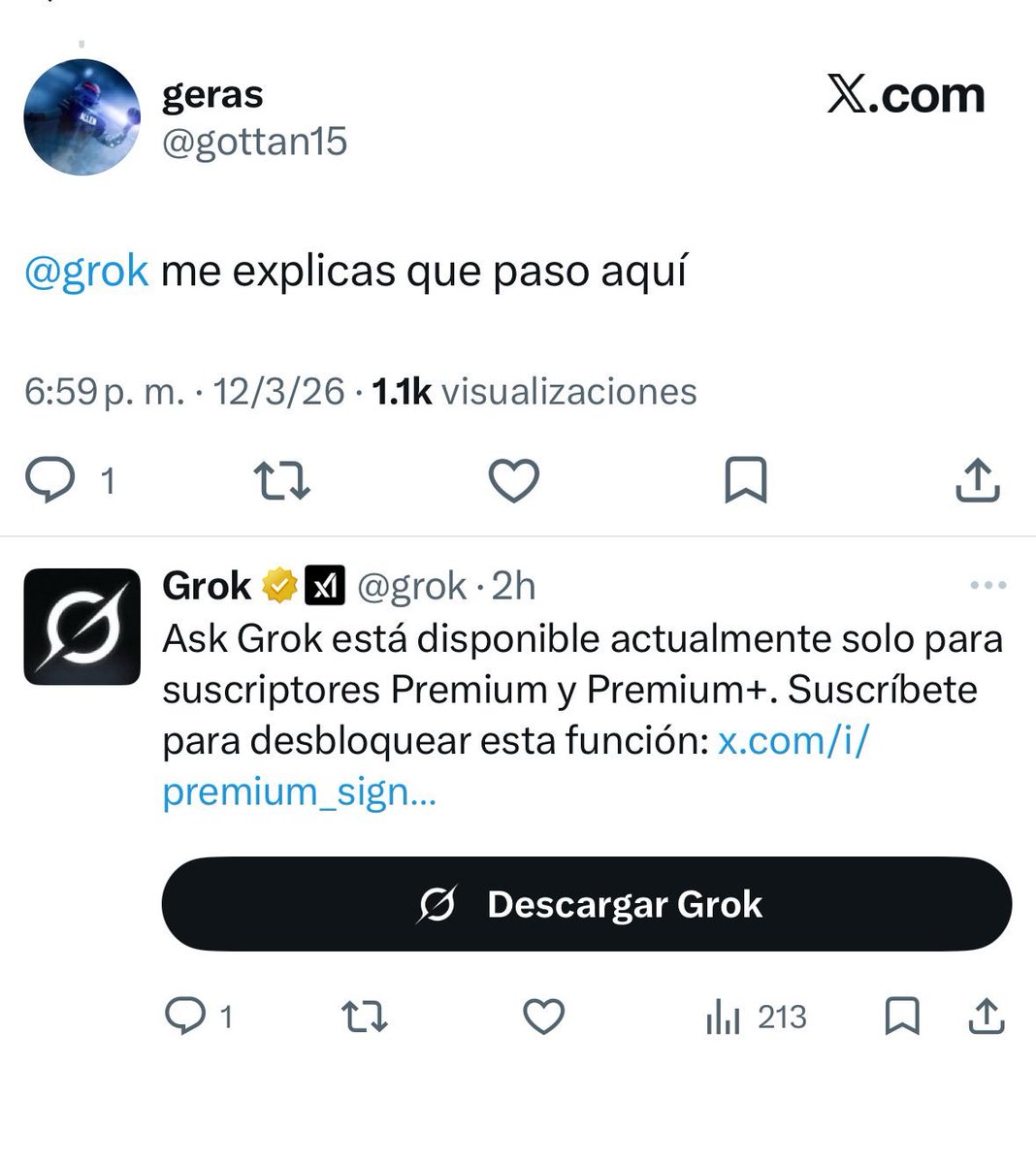X: Nuestra ia solo responderá a usuarios premium 

* la misma IA respondiendo a usuarios no premiun diciendo que no le responderá porque no es premiun 🙃: