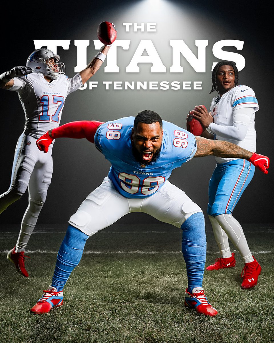 ⚔️ Nouveau logo, nouveaux uniformes. Un nouveau chapitre pour les Tennessee <a href="/Titans/">Tennessee Titans</a> !
