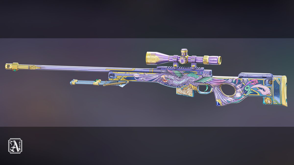qus3l's tweet photo. Art meets firepower. 🎨🎯

This sniper rifle is wrapped in elegant pastel tones, golden ornaments, and a mythical bird design flowing across the body.

Deadly accuracy — but make it beautiful.
✍️✍️
https://t.co/zzcy5bcfrD

Collab - @CostOfBloodArt 
#CS2 @CounterStrike #CS2Skins https://t.co/wFlXxqchb8