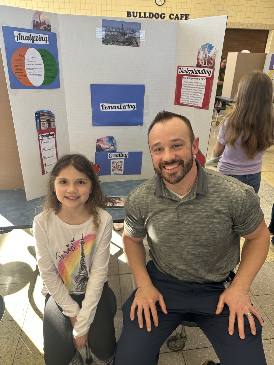 amboeken's tweet photo. Addison’s Independent Study Fair project on Paris! So proud of her and thankful for her teachers who came out to support her! 🇫🇷💙🤍❤️ https://t.co/UAK2GffSPv
