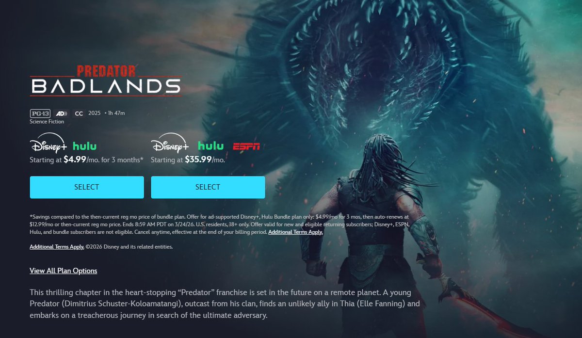 Why would you pay $4.99 to watch Predator Badlands, when you can watch it for free on <a href="/pyroplaytv/">Pyro Play</a>

Watch here:
pyroplay.tv/?search=true&q…