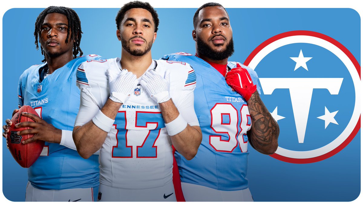 DLloydTV's tweet photo. Not a fan of the new logo but love the uniforms. The Aura 😍 #TitanUp https://t.co/7DKskF6SoN