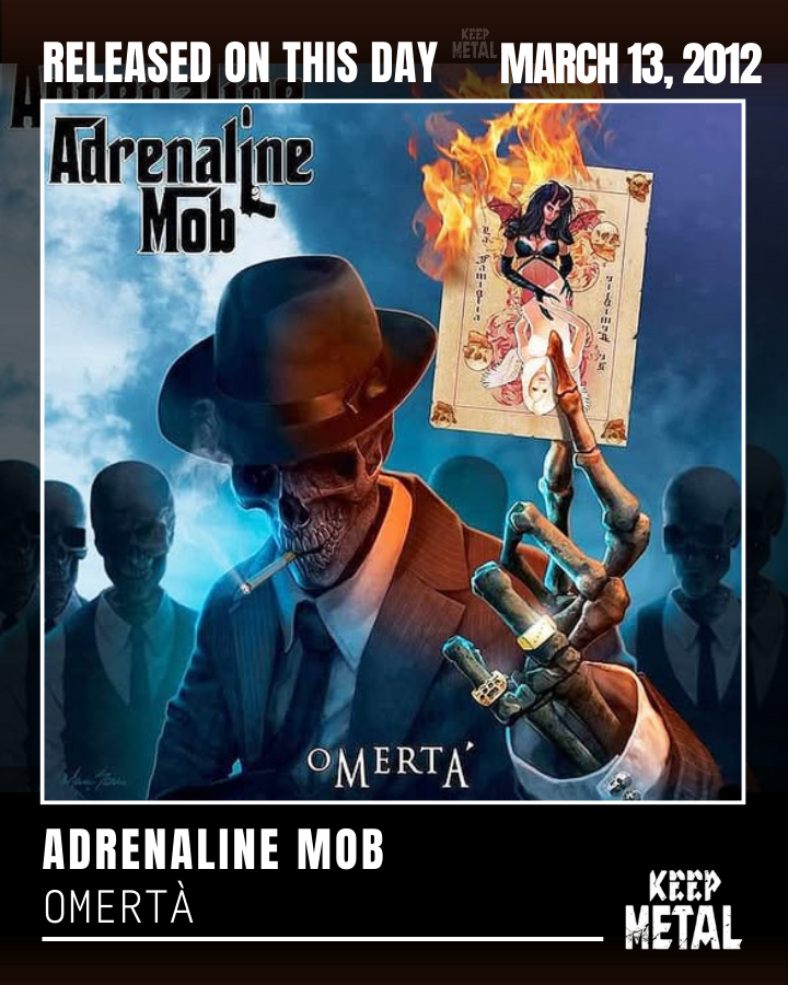 KeepMetal's tweet photo. "Omertà" is the debut album by ADRENALINE MOB. It was released on March 13, 2012. https://t.co/dmbQ5L9W5H