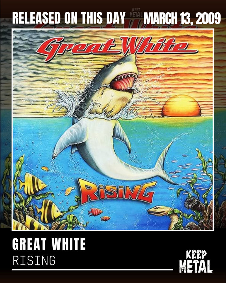 KeepMetal's tweet photo. On March 13, 2009. Great White released in Europe their eleventh studio album "Rising". https://t.co/V8HlkSNrzz