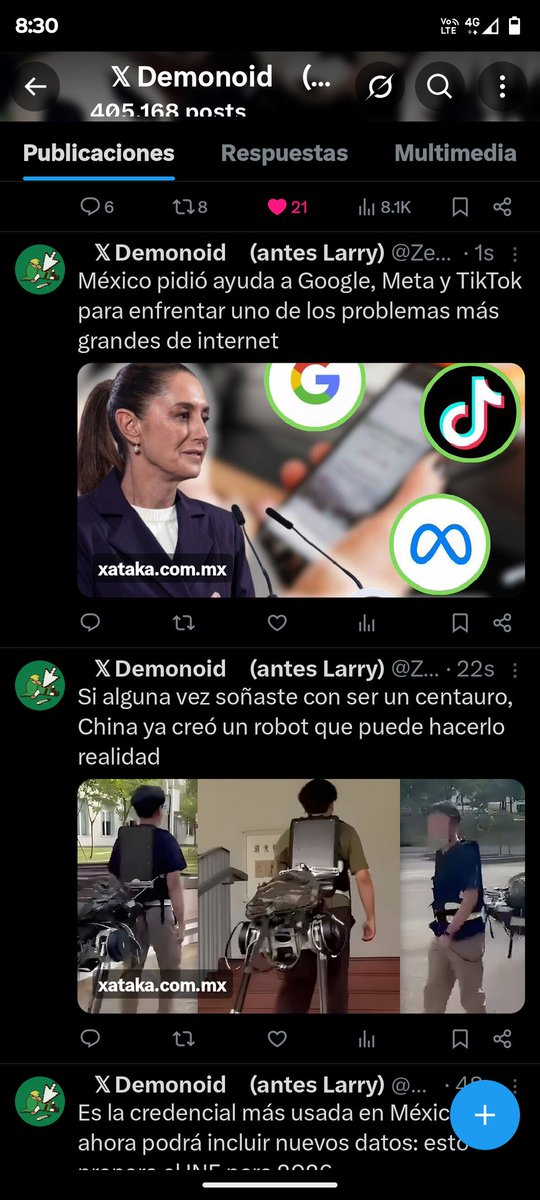 BrayamPlay's tweet photo. @YukiChris01 @ZeRoMMX Y creo que ya no el que usa la cuenta porque anda publicando cada 5 segundos un tweet https://t.co/5fINOwBTYH