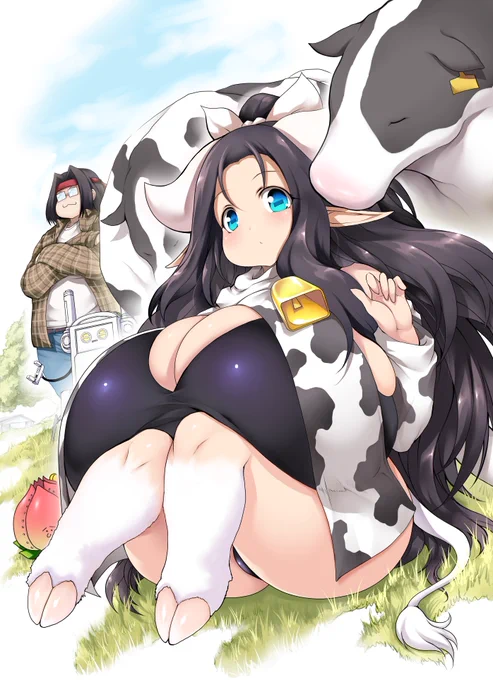 異世界牛娘 この度表紙が新しいのに更新されました (n*'ω`*n) クーちゃんとオタベ達が表紙となります 現在本編最新9話まで更新中 ブックライブ様 並びに他電子漫画サイト様にて 【異世界牛娘】で検索 よろしくお願いいたします #異世界牛娘