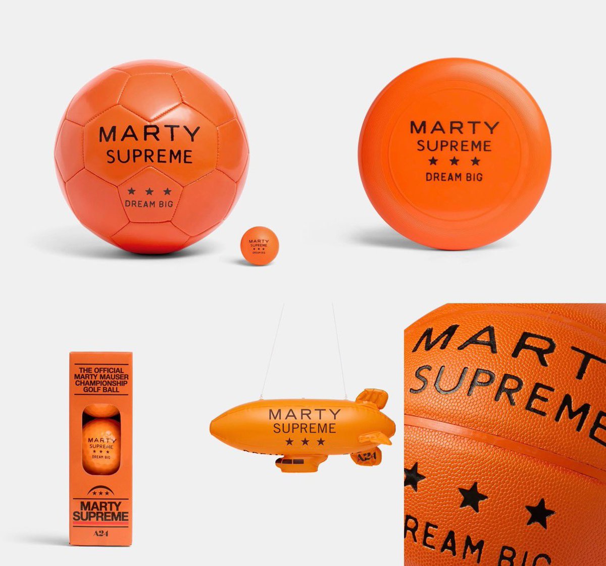 MARTY SUPREME Sports Balls Collection がオンライン発売開始
