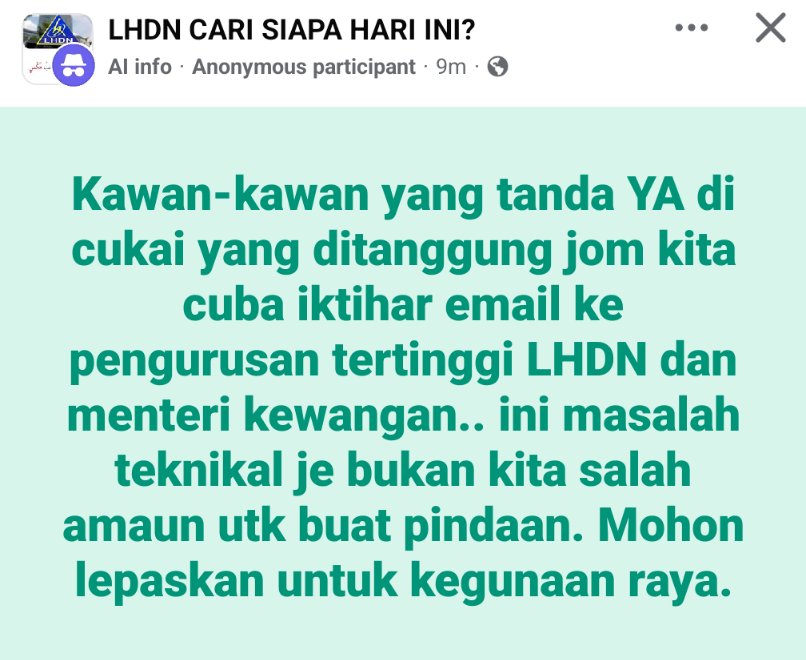 Tanya Cukai Pada Zortax tweet media