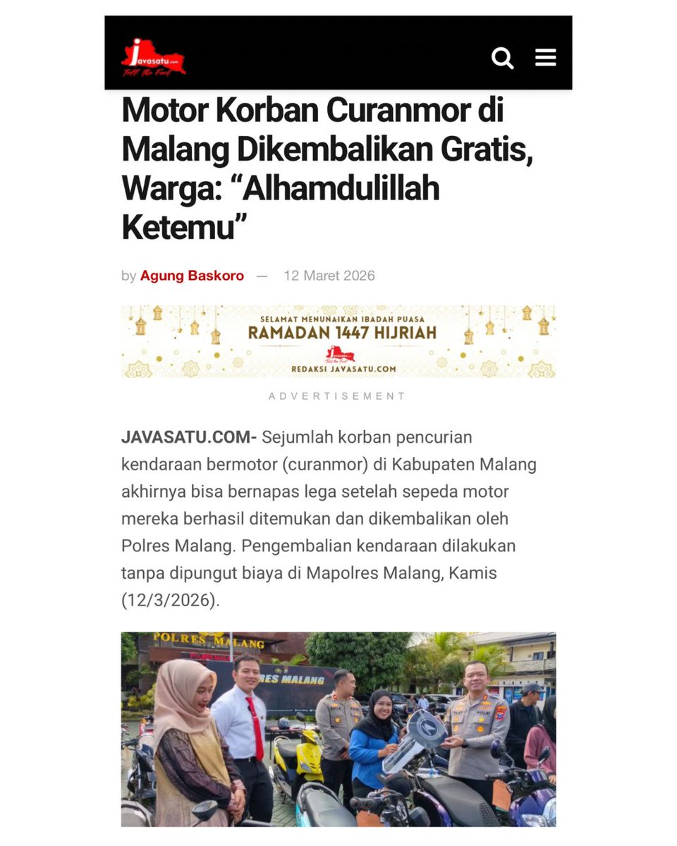 Humas Polres Malang tweet media