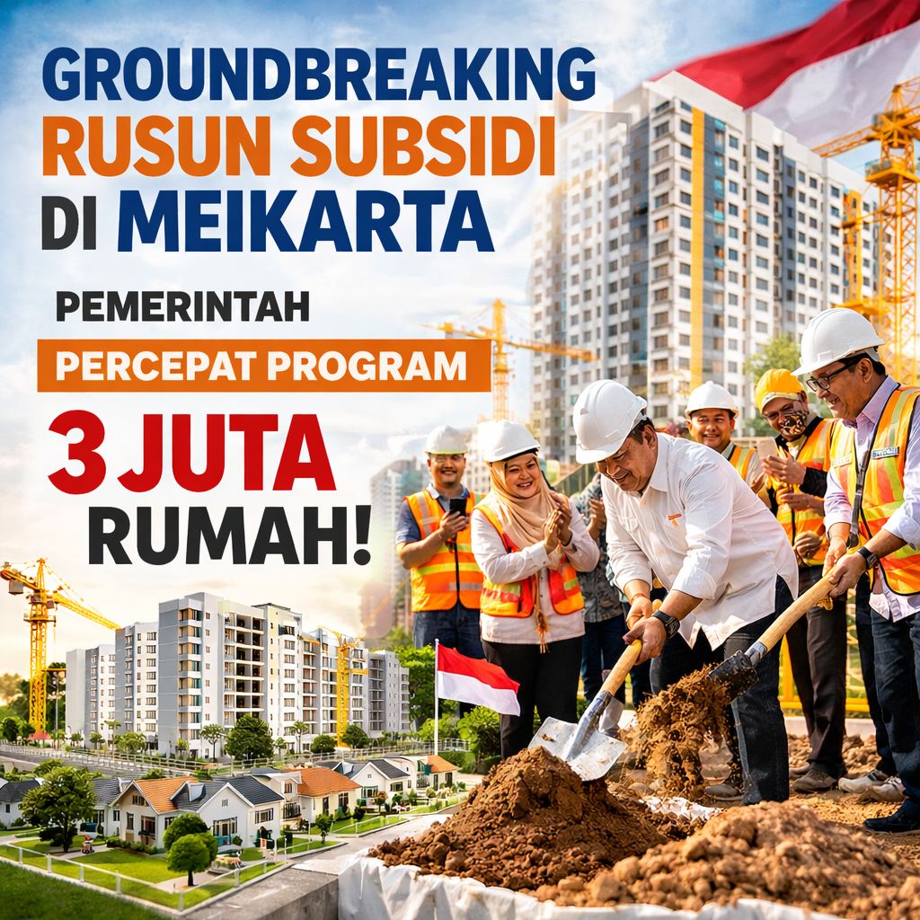 Groundbreaking Rusun Subsidi di Meikarta Pemerintah percepat Program 3 Juta Rumah #Program3JutaRumah