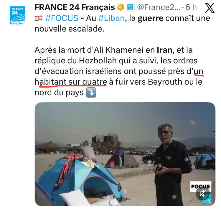 « NO A LA GUERRA ! »

17,5 millions sur 70 millions de Français sur les routes : c’est la proportion de la population du Liban,
un quart,
qui fuit vers Beyrouth et le Nord du pays.