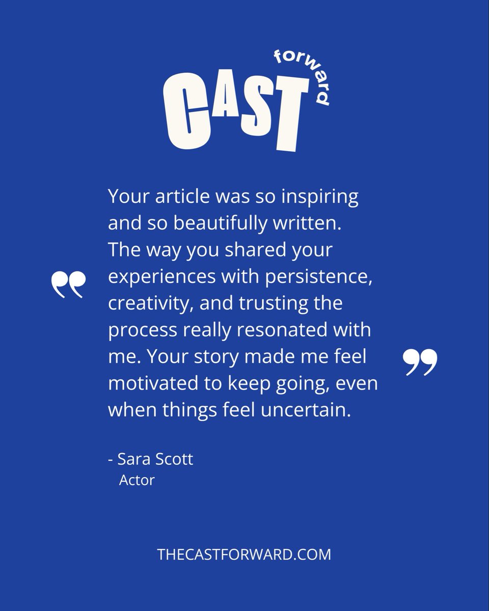 Grateful to receive messages like this.
This is exactly why I do what I do, to remind creatives to keep going even in the quiet seasons. You never know who your work is reaching. With Sara’s permission, I'm sharing a small excerpt from a message she sent me that truly made my day