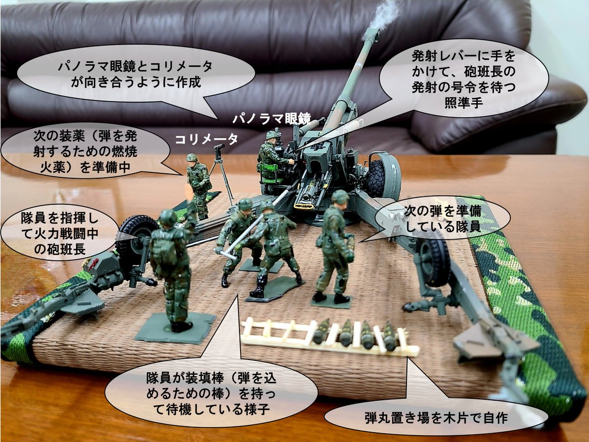 みなさんこんにちは！ ＃玖珠駐屯地 に展示してある #模型 シリーズ第